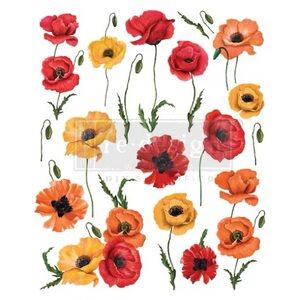 Redesign with Prima Decor Transfer ~ POPPY GARDENS 24” x 30”